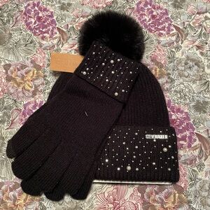 Steve Madden Hat & Gloves-NWT